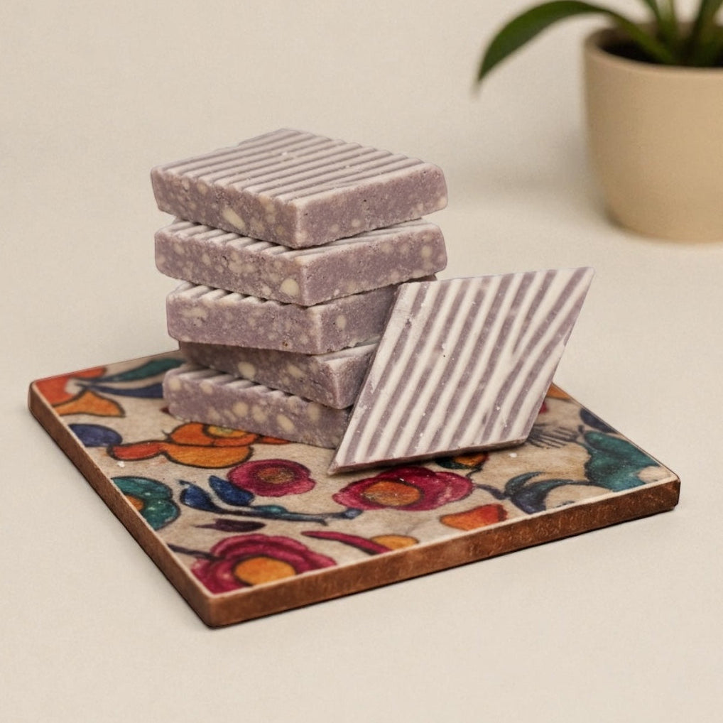 Blueberry Kaju Barfi