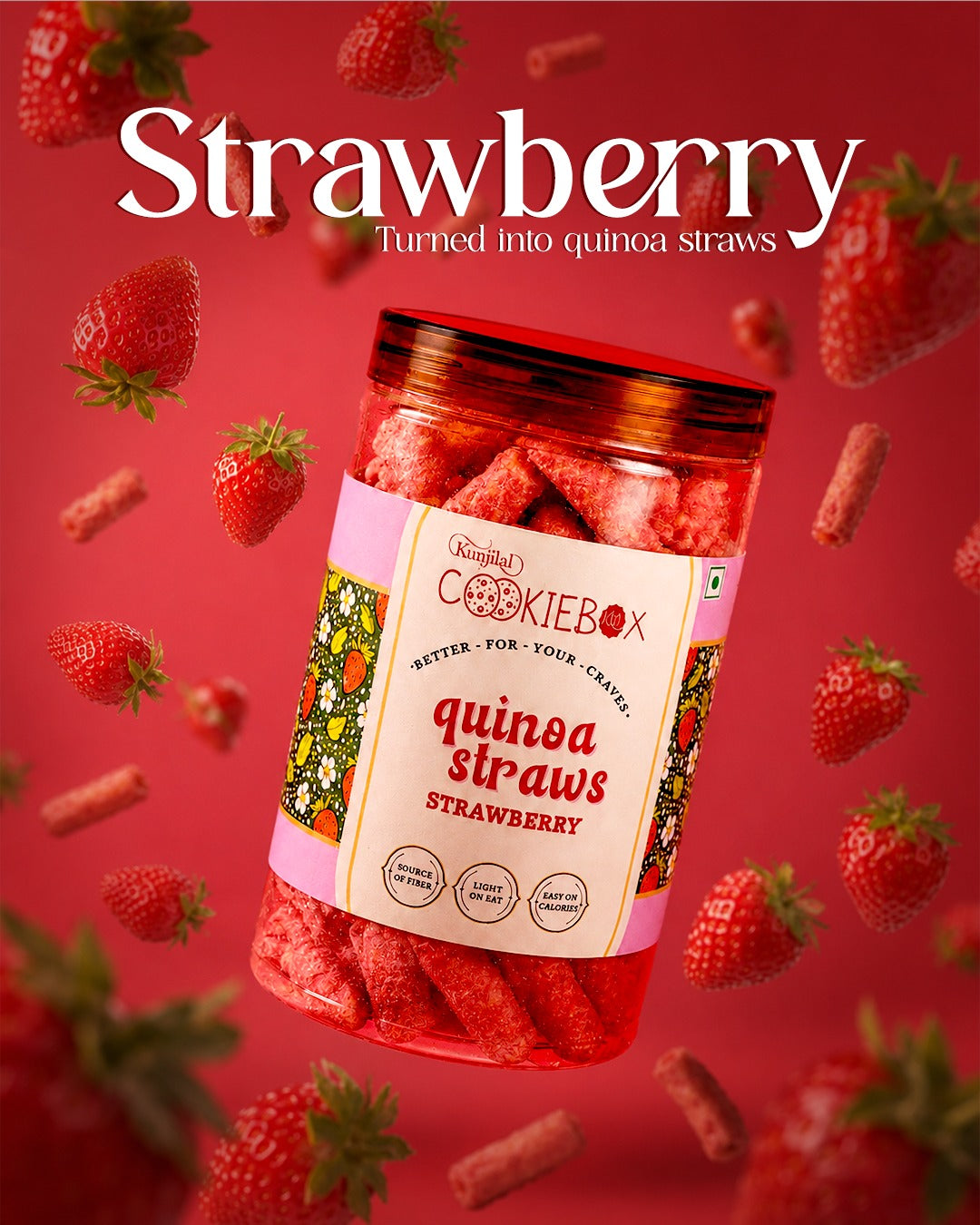 Strawberry Roasted Quinoa Fingers