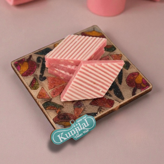 Strawberry Kaju Barfi